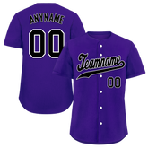 Custom Purple Classic Style Black Personalized Authentic Baseball Jersey BSBJ01-bd0fae9
